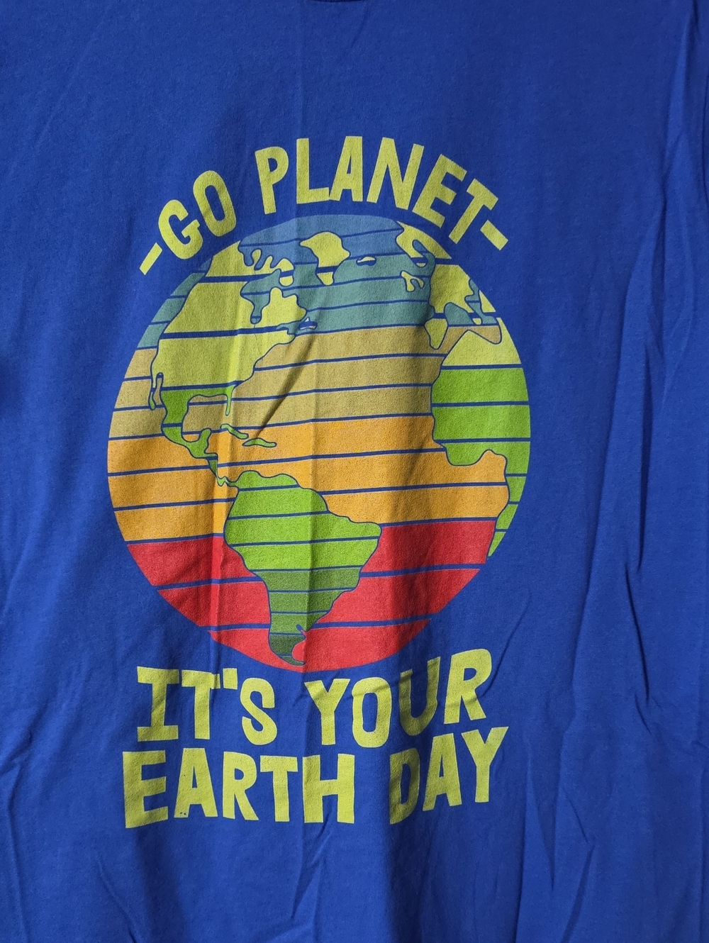 Go Planet Earth Day Graphic Tee - Blue